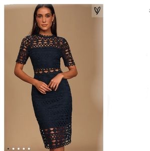 Lulus dress 👗 very elegant, not very stretchy.